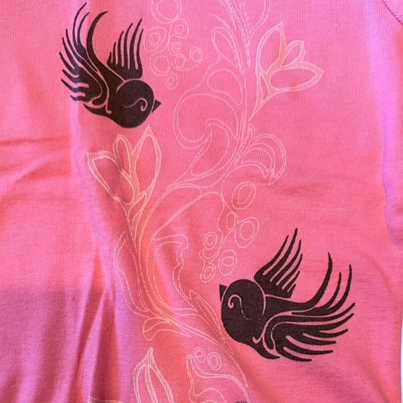 Toppy V-Neck Shirt for Girls Pink Medium Like New Condition - Picture 5 of 7